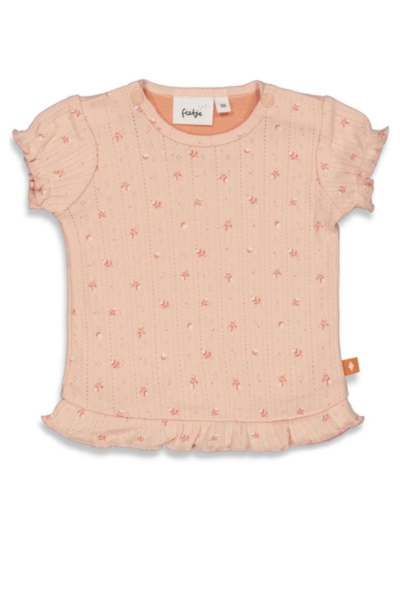Feetje Shirt ruches So Very Loved Lichtroze