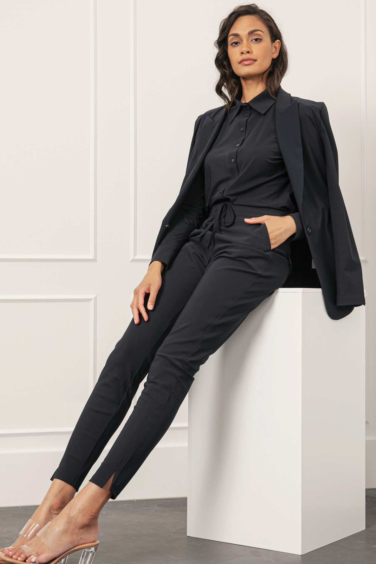 Studio Anneloes Startup Trousers Dark Blue