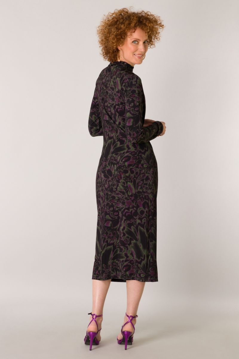 Yest Emilia Jurk BlackMulticolour