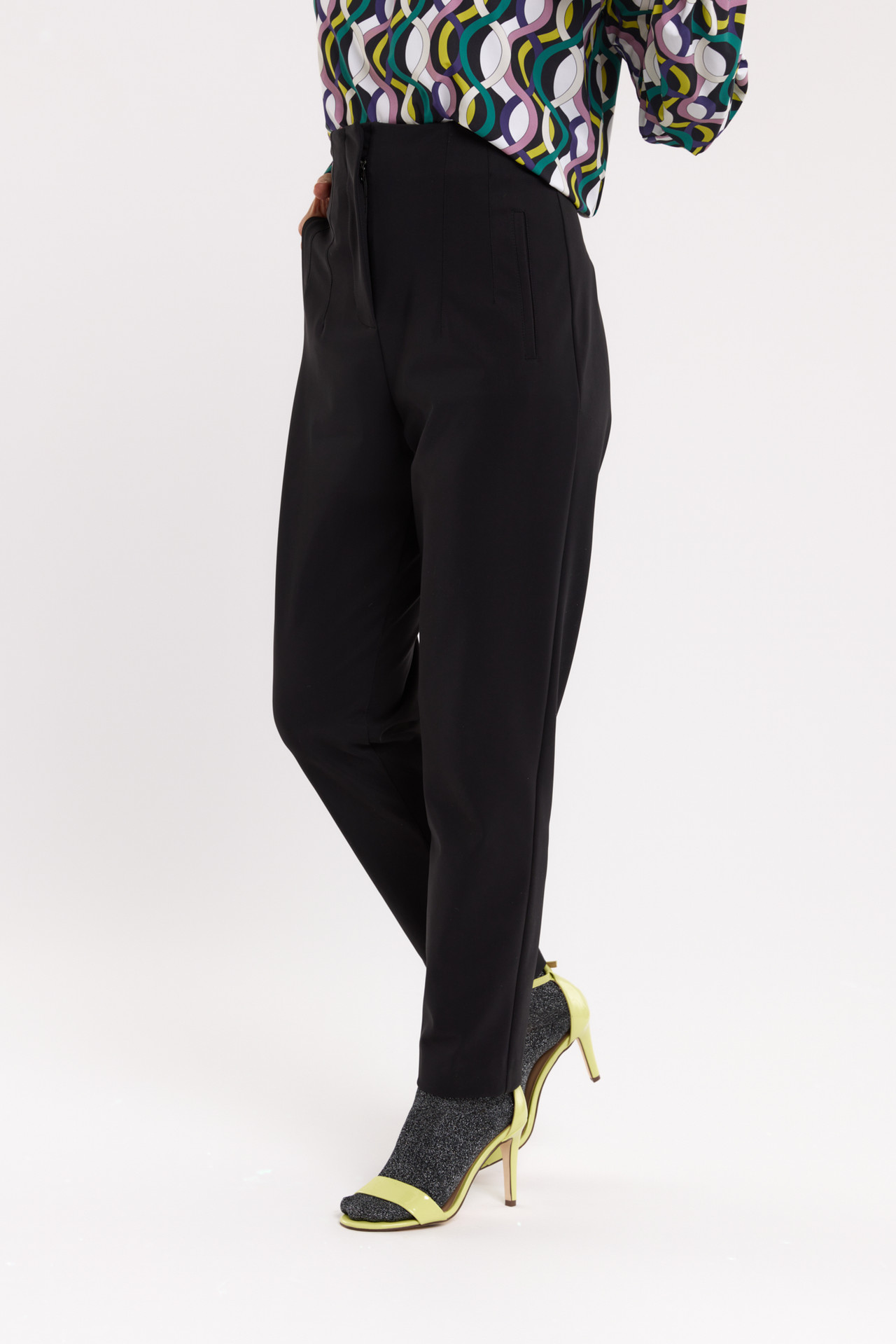Studio Anneloes Nine Bonded Trousers Black