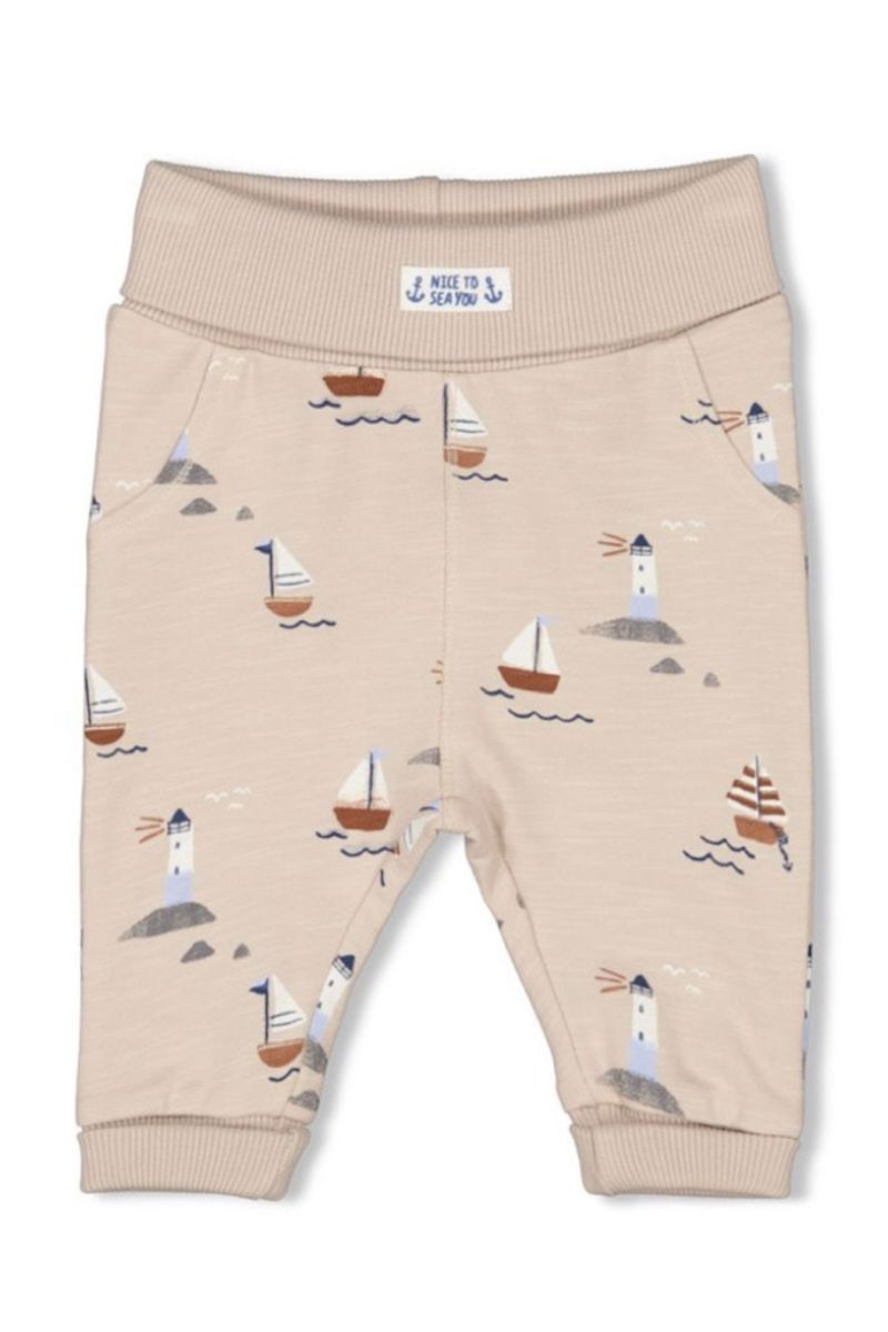 Feetje Broek AOP Let's Sail Zand