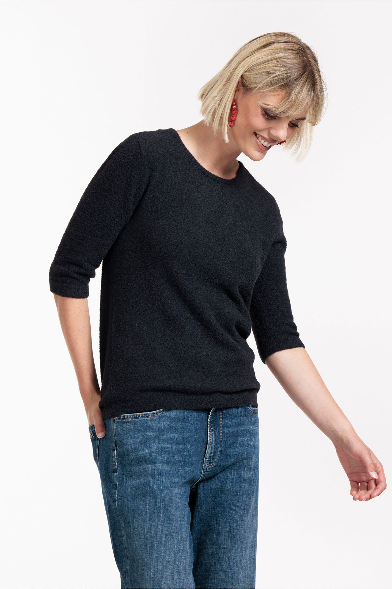 Studio Anneloes Felica Soft Pullover Dark Blue