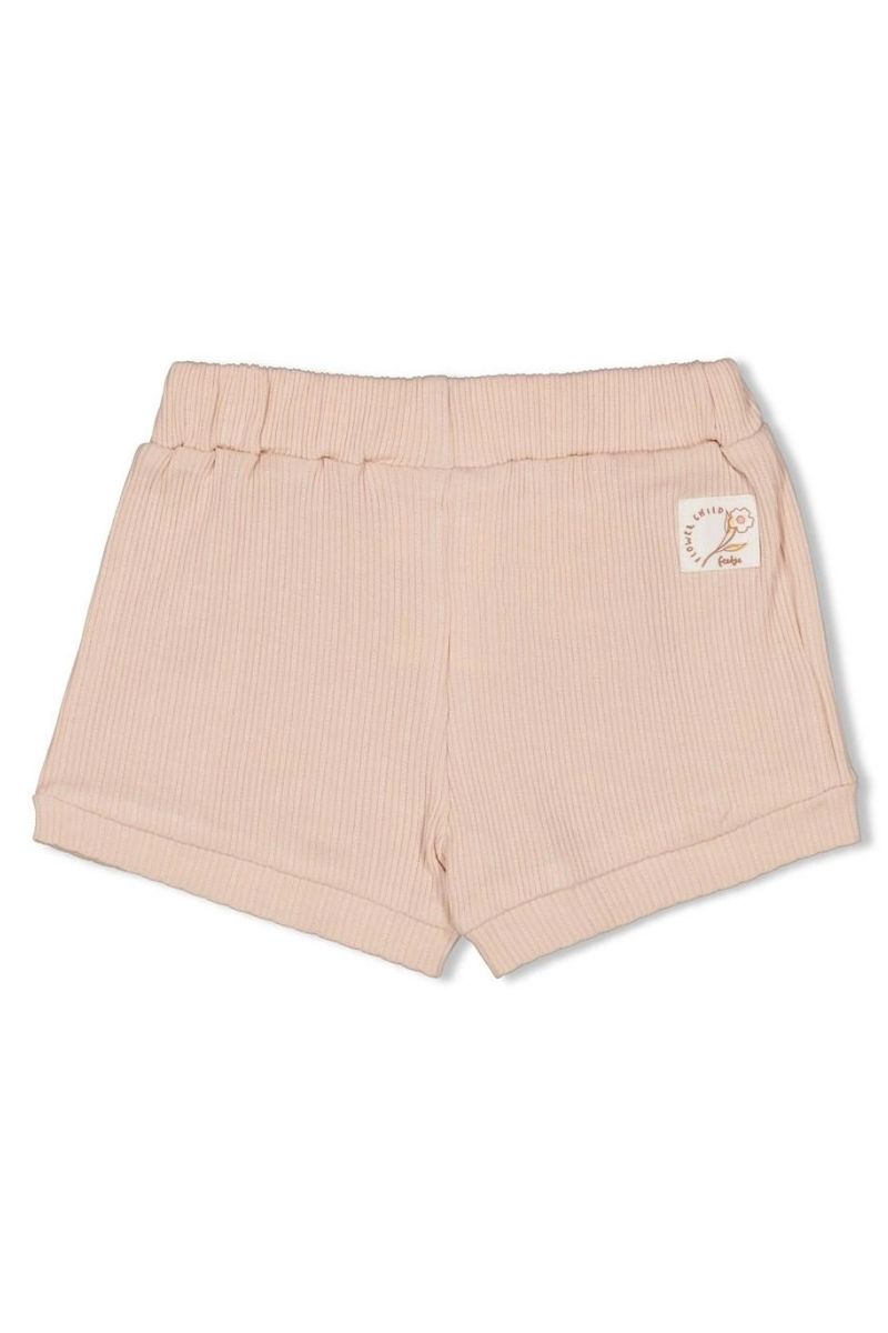Feetje Short Pointelle Flower Field Roze