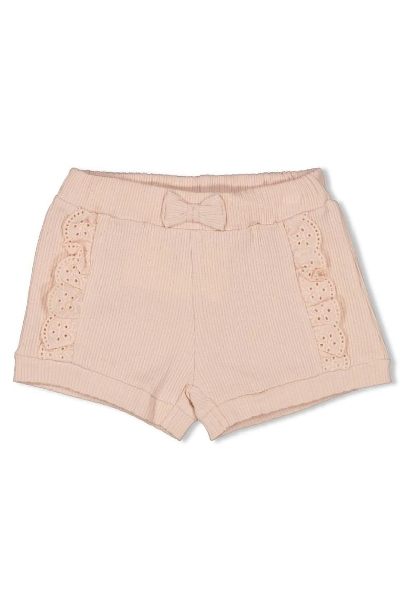 Feetje Short Pointelle Flower Field Roze