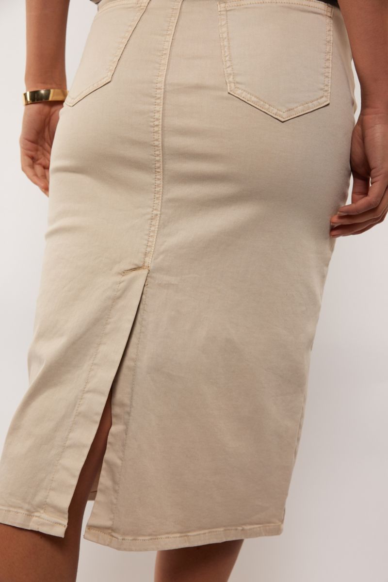 G-maxx Esra Jeans Skirt Sand