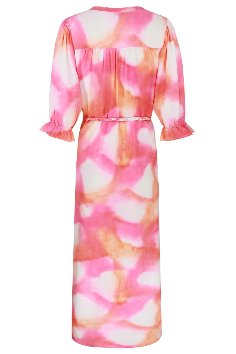 C&S The Label Amalfi Dress Super Pink/Color MIx