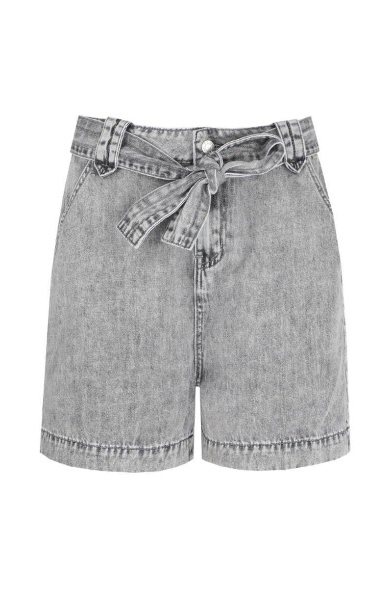 G-maxx Billie Short Denim Light Gray