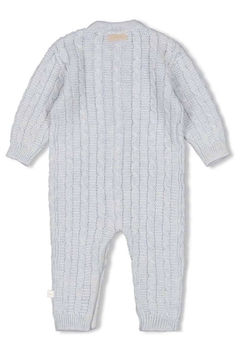 Feetje Pak Gebreid The Knits Blauw Melange