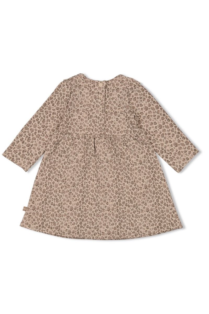 Feetje Jurk AOP Better Together Taupe Melange
