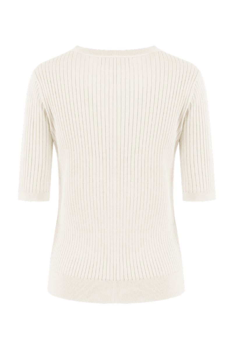 C&S The Label Anne Knit Pullover Wool White