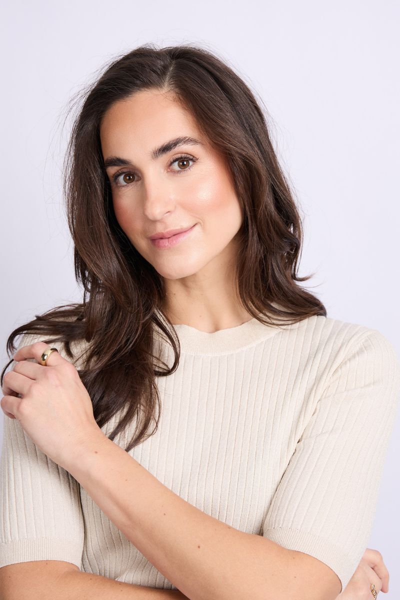 C&S The Label Anne Knit Pullover Wool White