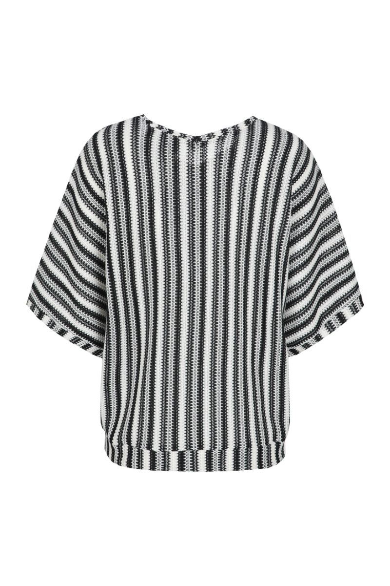C&S The Label Tamber Top OffwhiteBlack