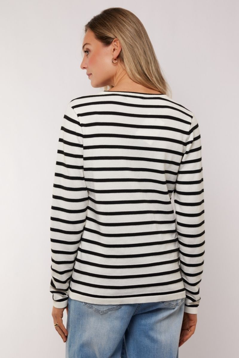 G-maxx Alianna Top Wool White/Black