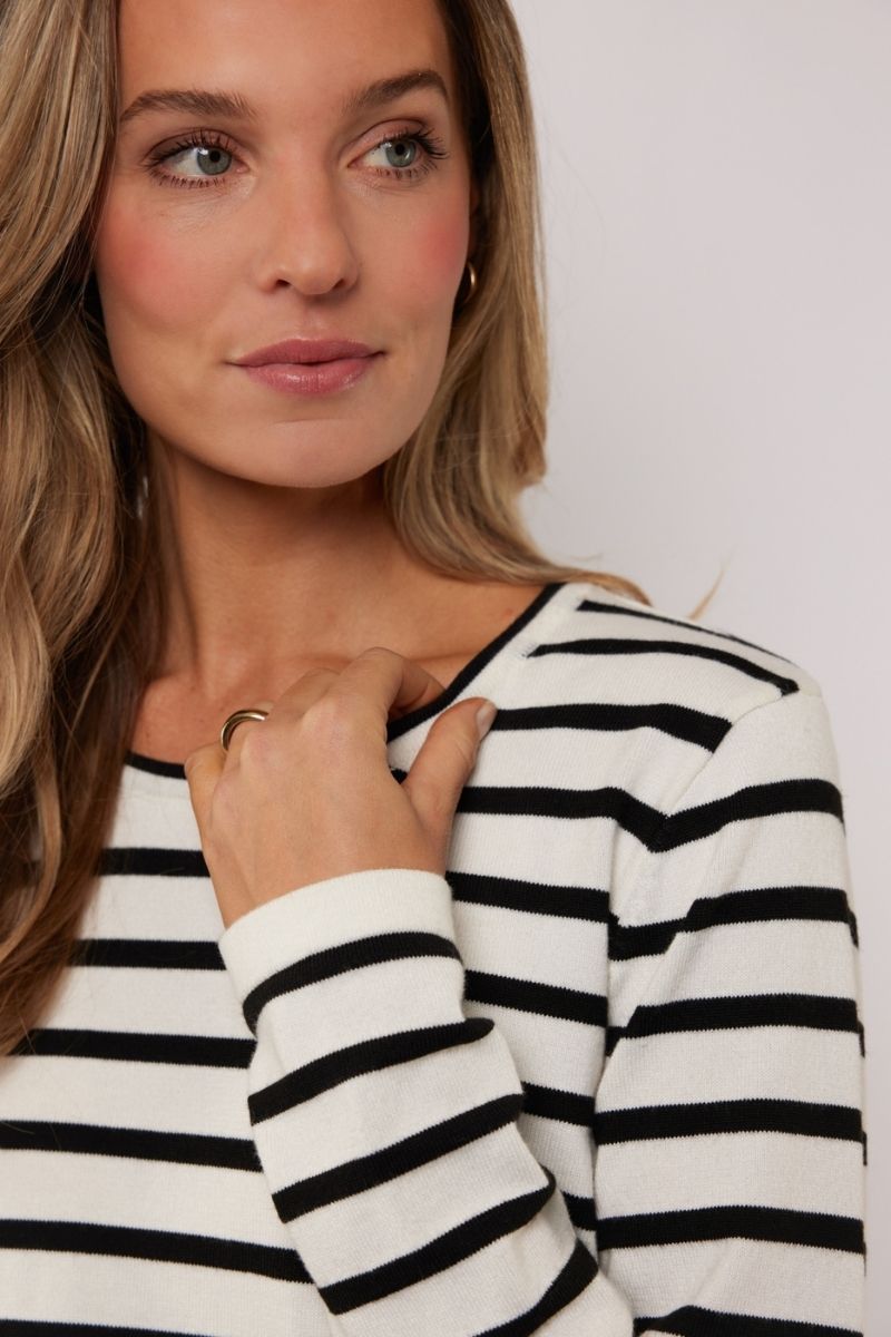 G-maxx Alianna Top Wool White/Black