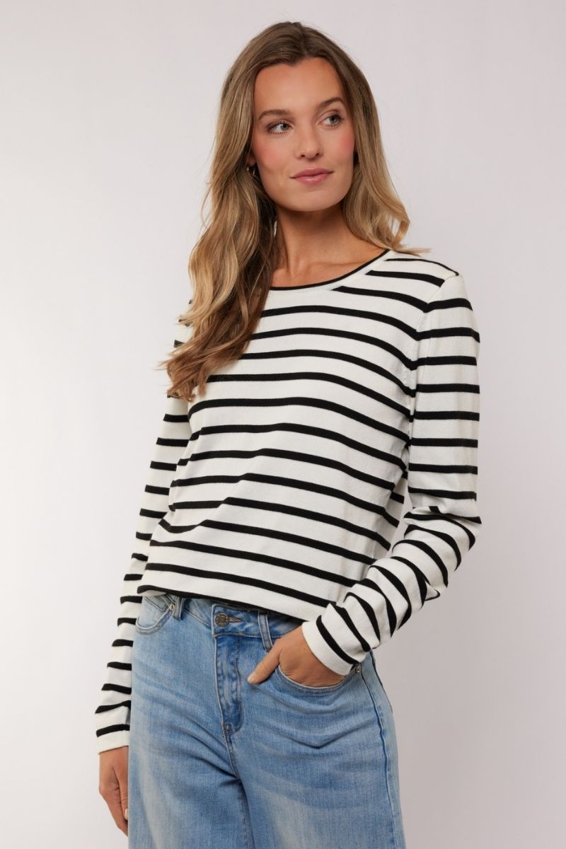 G-maxx Alianna Top Wool White/Black