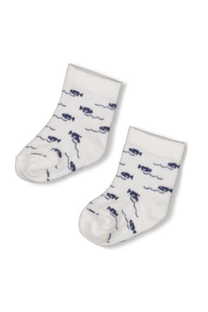Feetje Sokjes Blue Ocean Offwhite