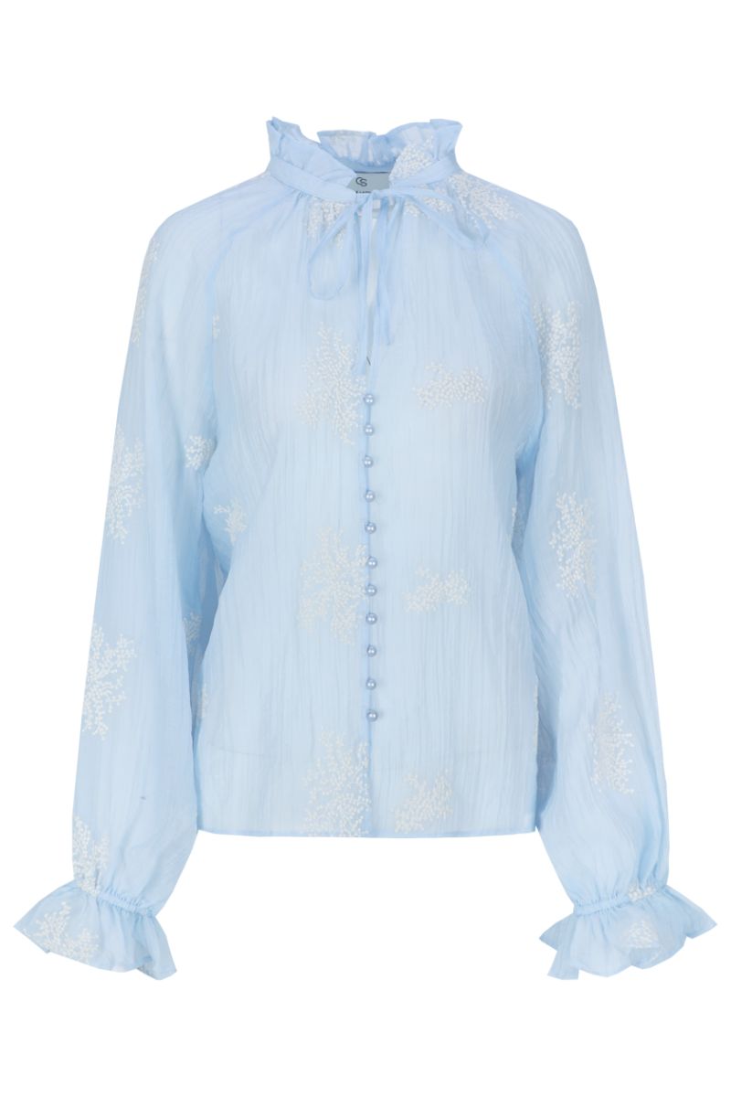 C&S The Label Lyra Blouse Blue Mist