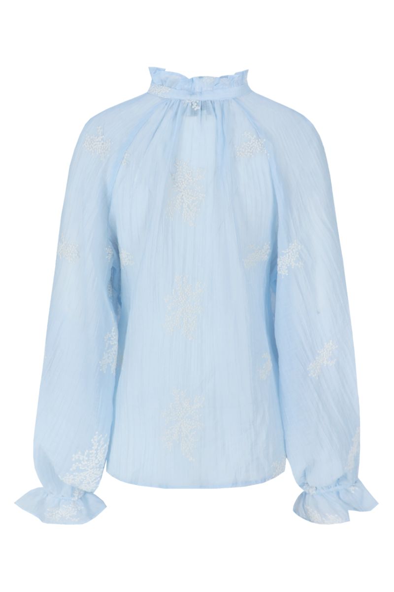 C&S The Label Lyra Blouse Blue Mist