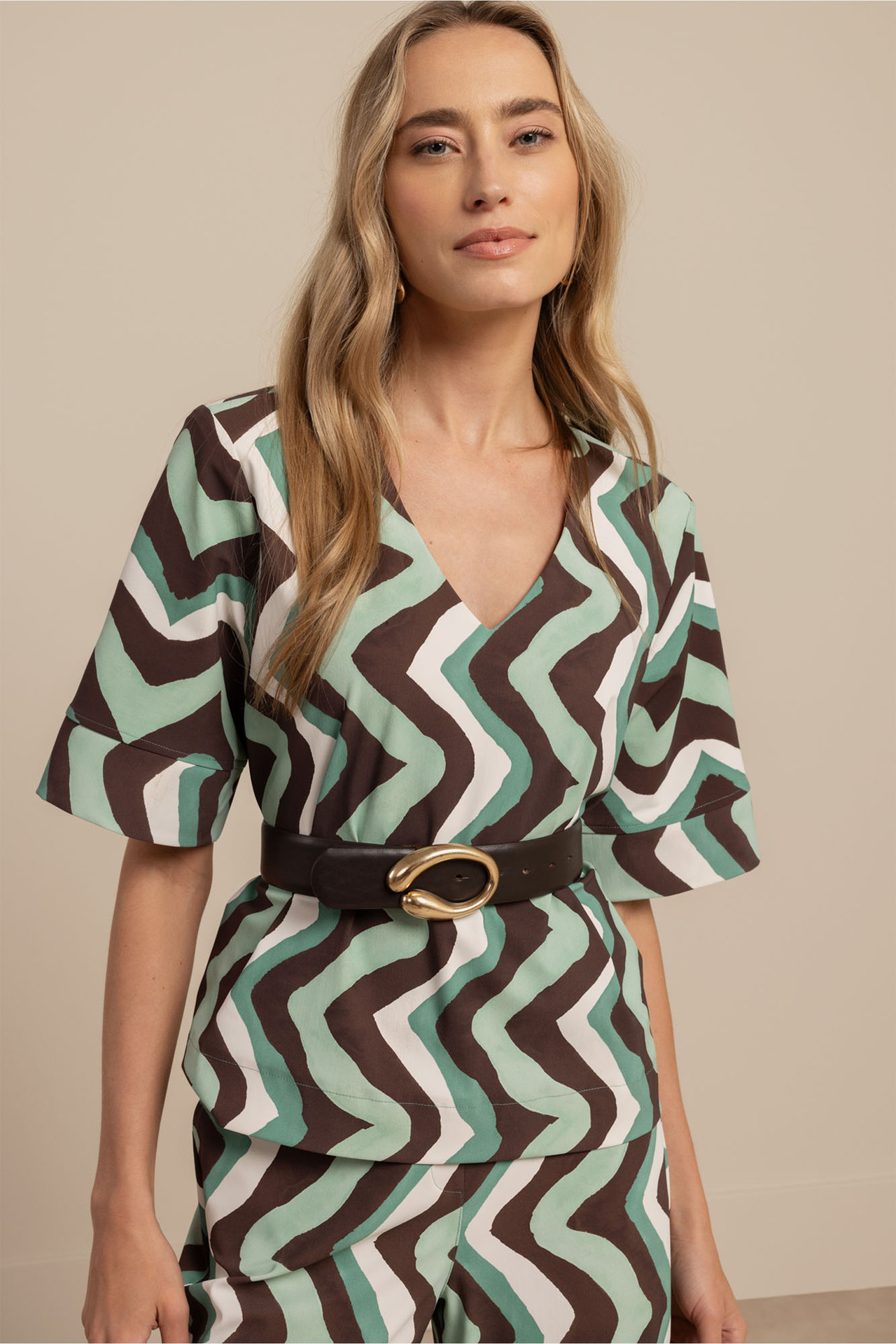 Studio Anneloes Chantou Zigzag Top Multicolor