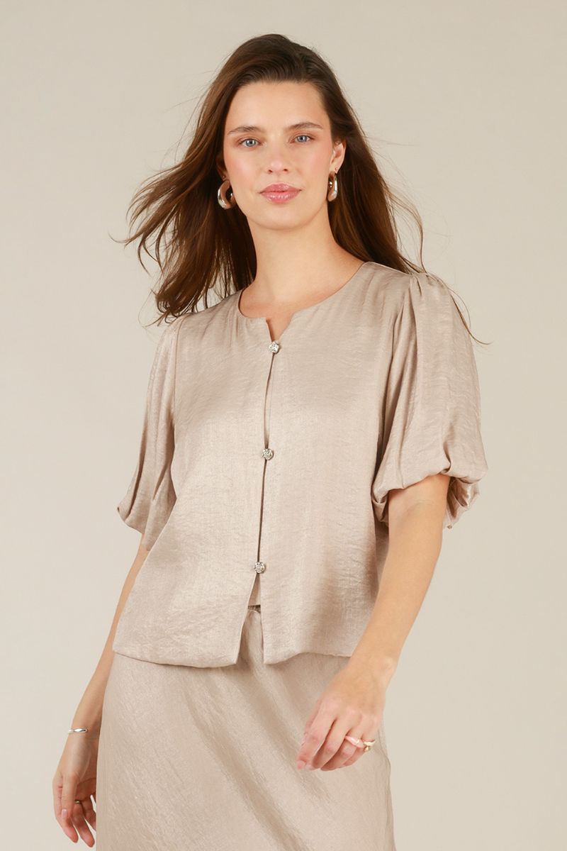 Yest Irma Blouse Light Taupe