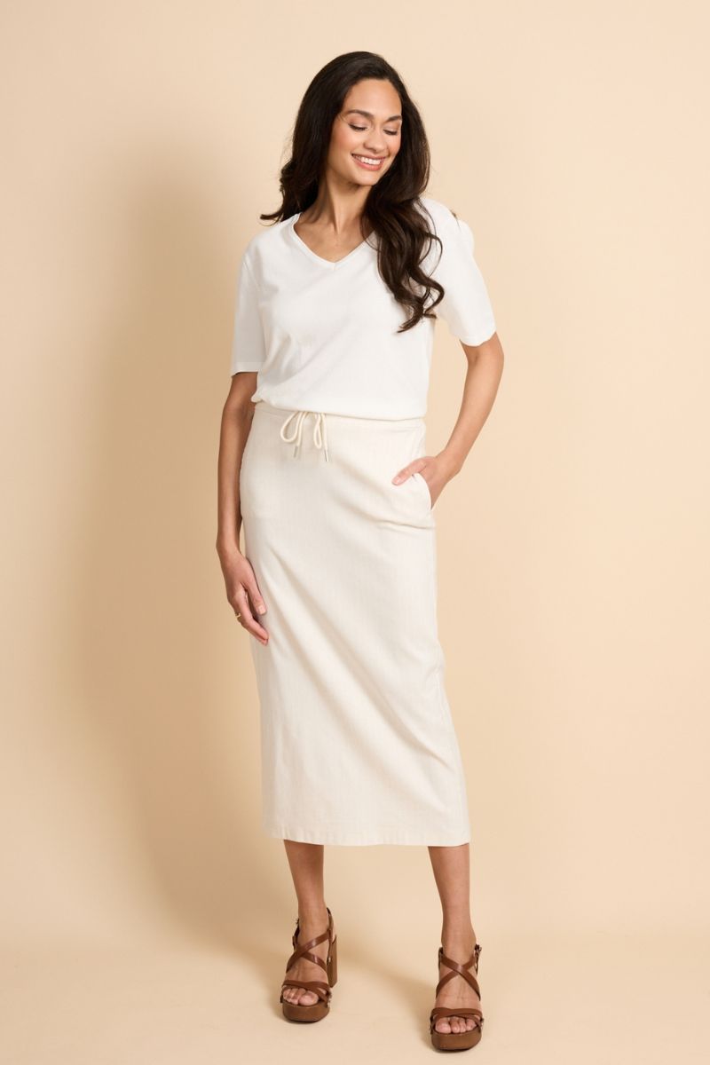 G-maxx Suzette Skirt Sand/Offwhite