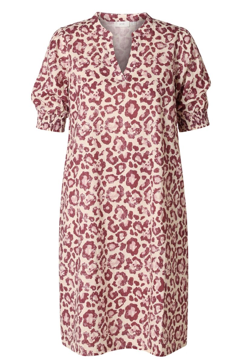 Yest Kayla Jurk Plum/Multicolour