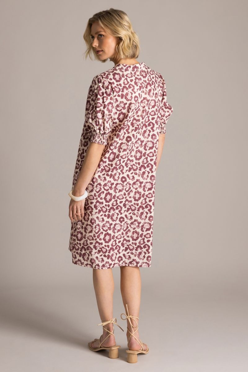 Yest Kayla Jurk Plum/Multicolour