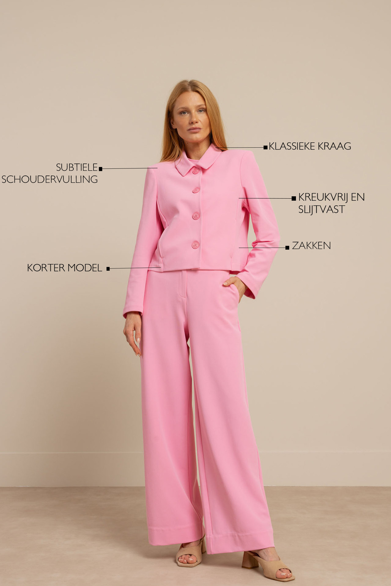 Studio Anneloes Hilly Twill Jacket Pop Pink