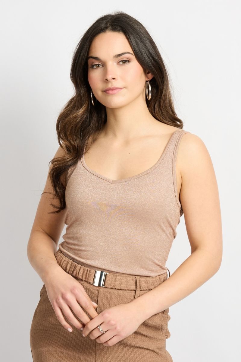 C&S The Label Tindy Singlet Latte