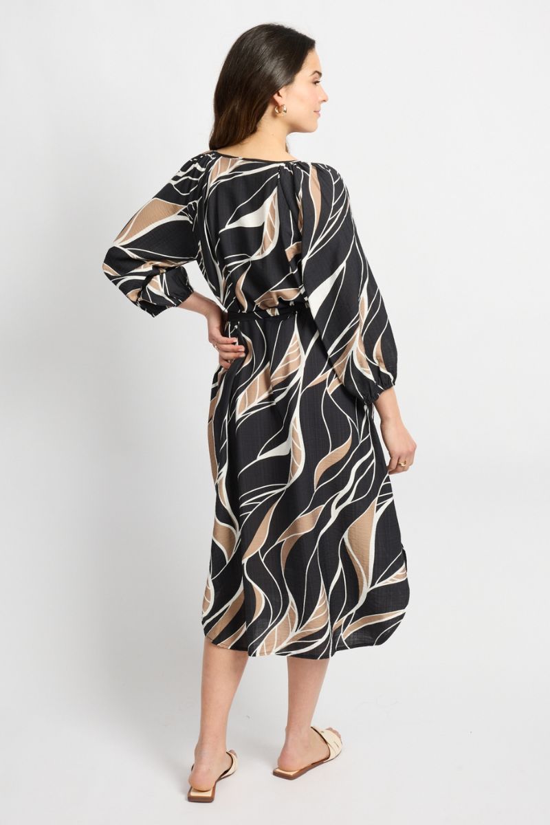 C&S The Label Dacia Dress Black/Latte