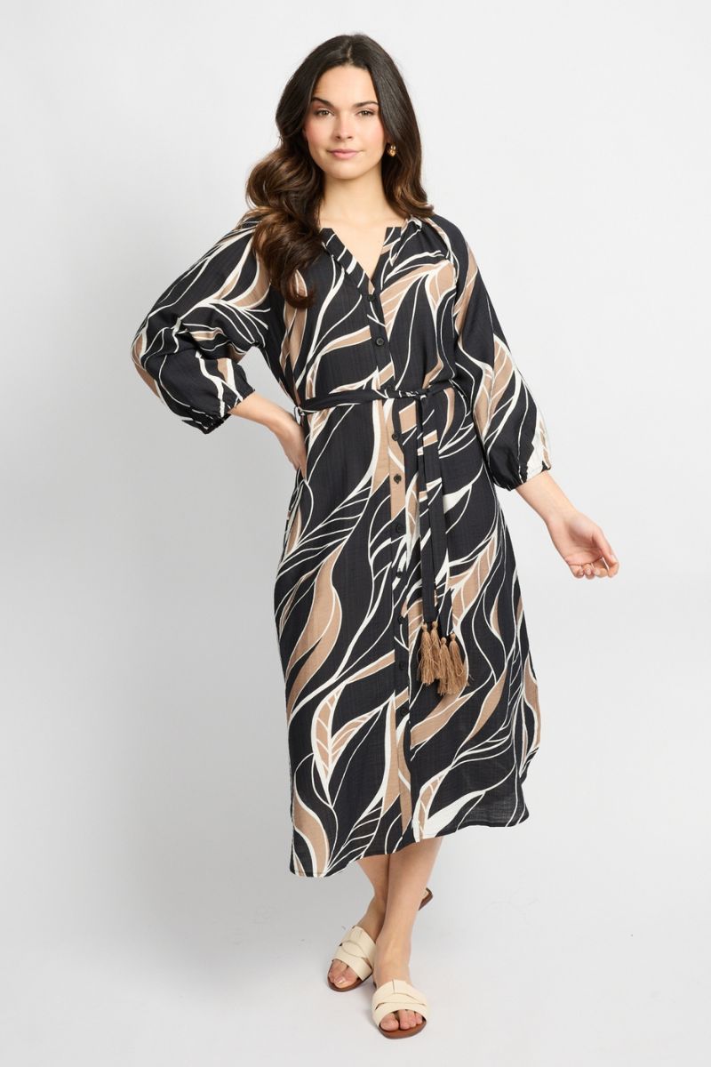 C&S The Label Dacia Dress Black/Latte