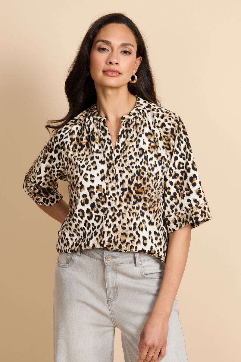 G-maxx Penelope Top Offwhite/Walnut