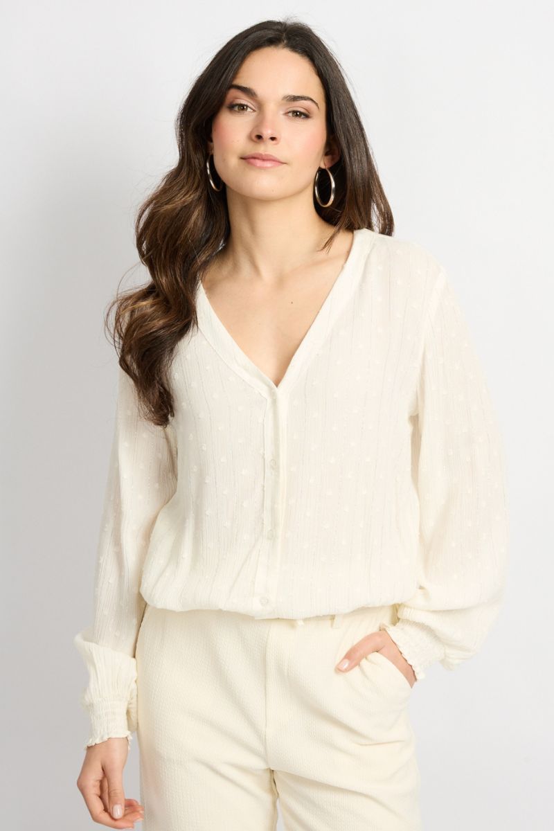 C&S The Label Lonneke Blouse Offwhite