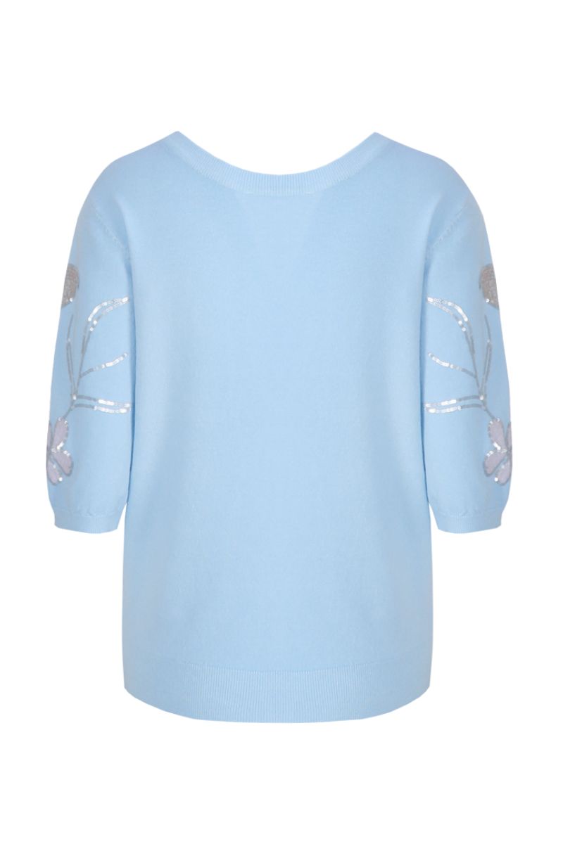 C&S The Label Aaf Knit Pullover Light Blue