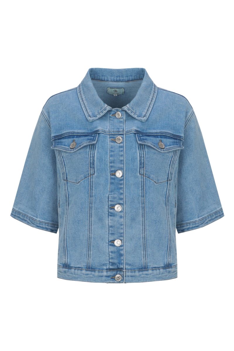 C&S The Label Ines Jacket Denim Mid Blue