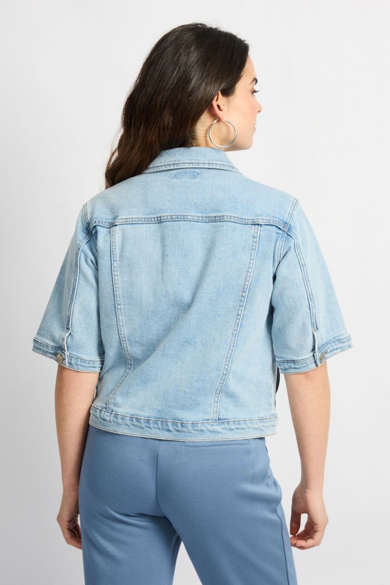 C&S The Label Ines Jacket Denim Mid Blue