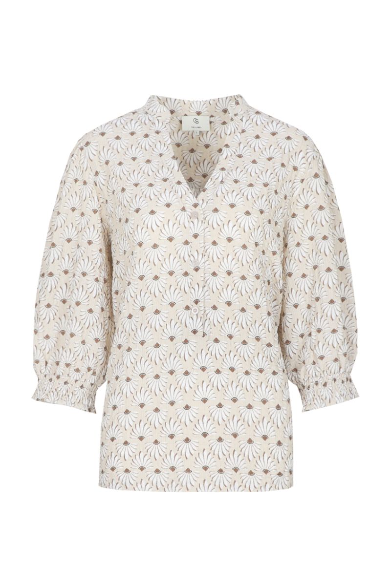 C&S The Label Laila Blouse Sand/Latte