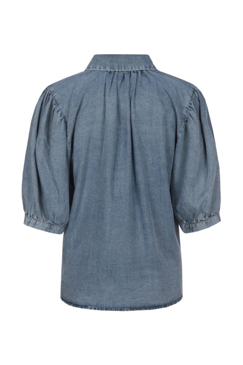 C&S The Label Laira Blouse Denim Light Blue