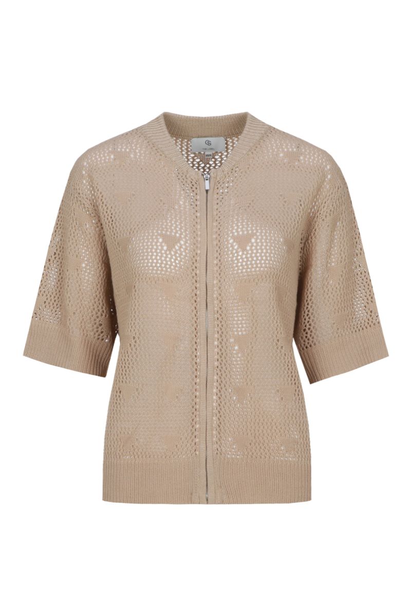 C&S The Label Karna Knit Cardigan Khaki