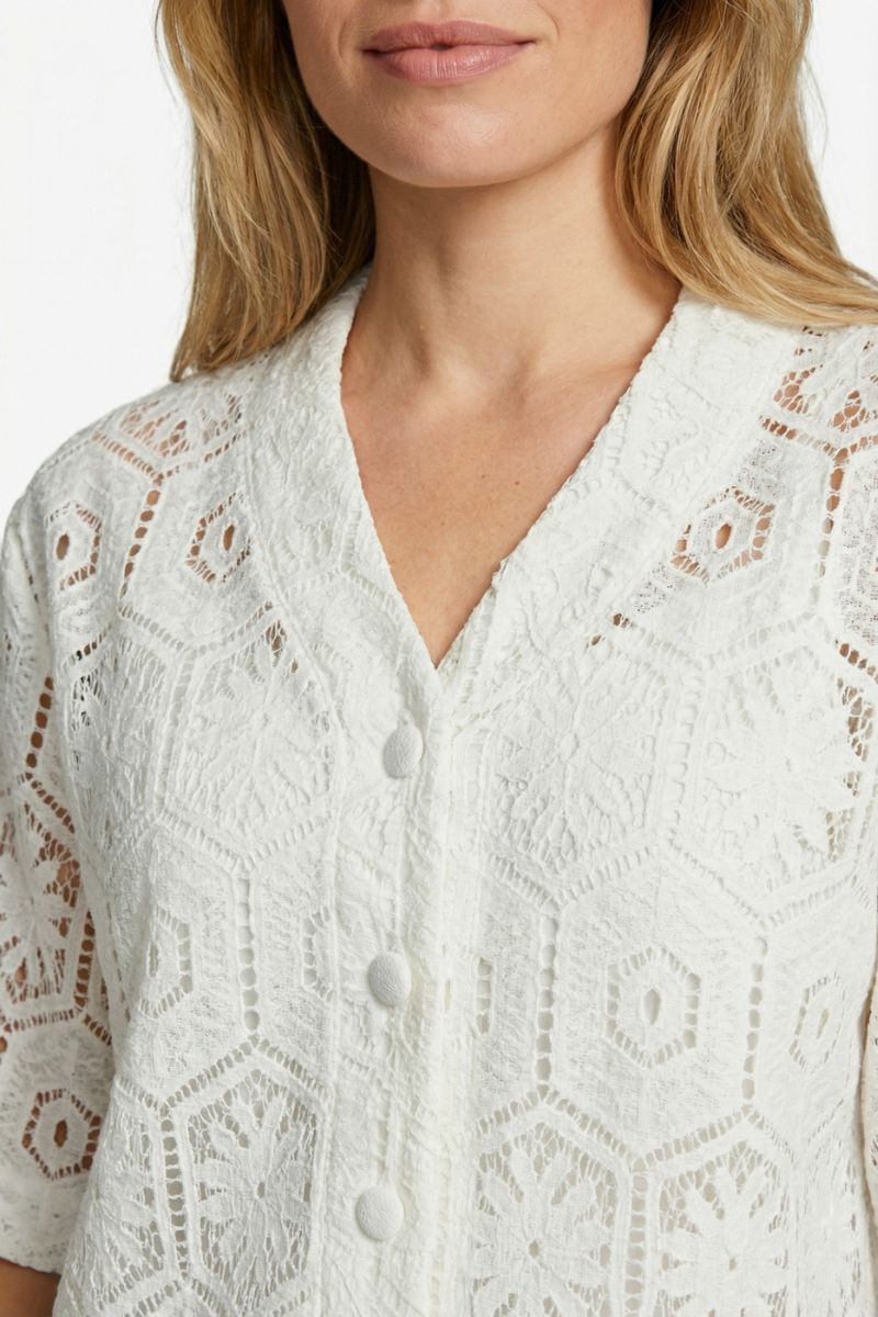 C&S The Label Tola Blouse Ecru