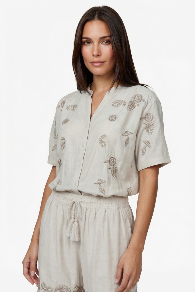 G-maxx Ottilia Blouse Sand