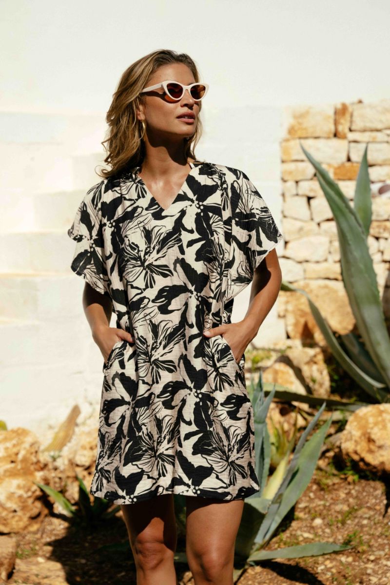 G-maxx Oline Dress Black/Sand